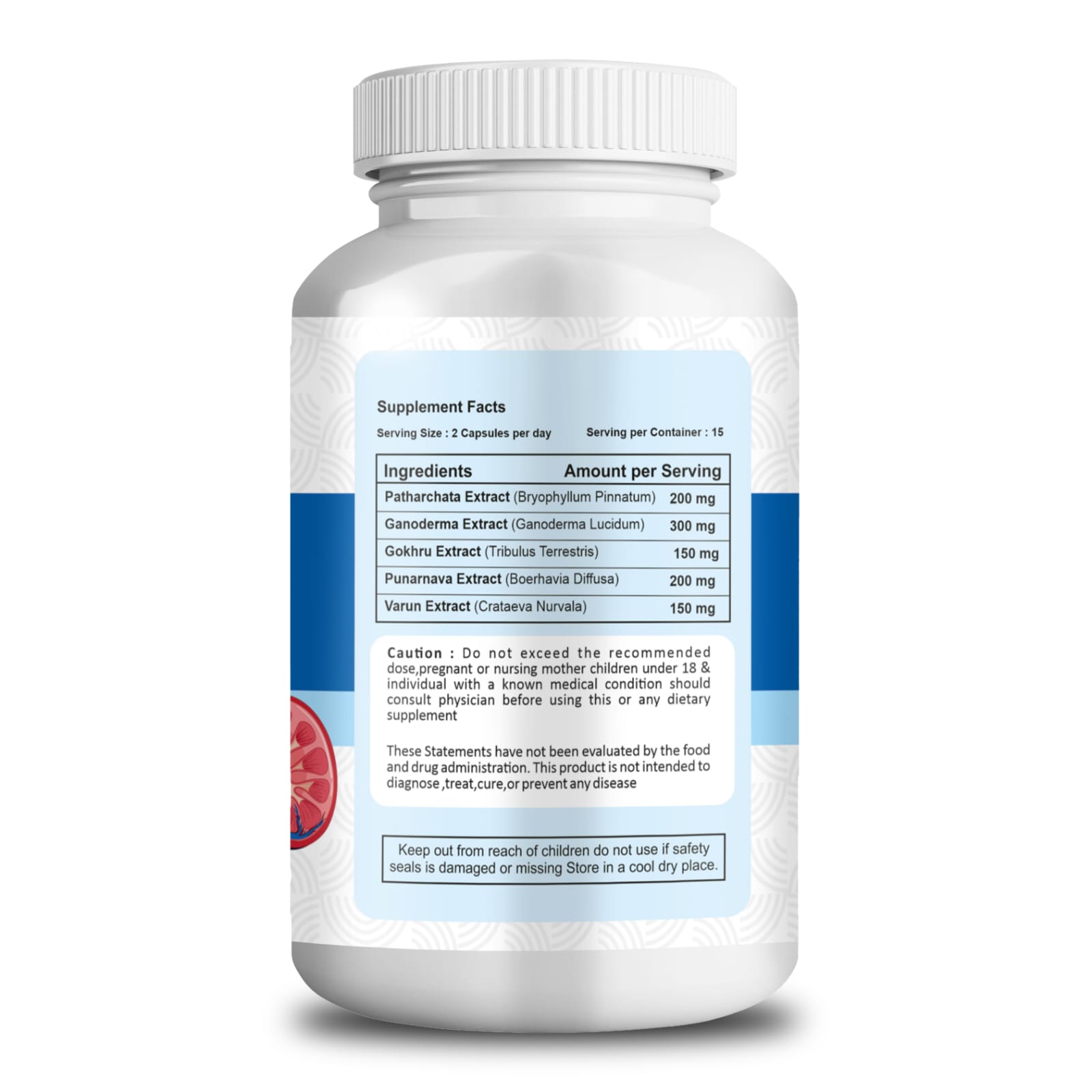 KidneyClean Capsule Back